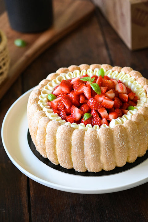 Charlotte Fraises Basilic