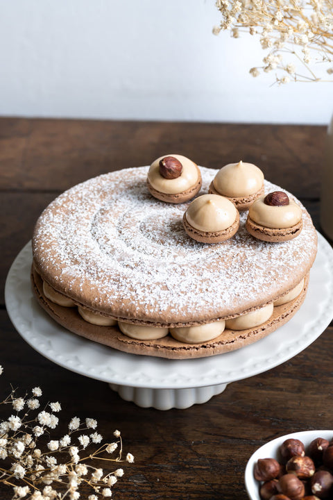 Entremets Macaron Noisette